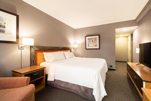 Ένα ή περισσότερα κρεβάτια σε δωμάτιο στο Holiday Inn Express Puerto Madero, an IHG Hotel