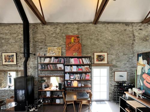 Knihovna v bed and breakfast