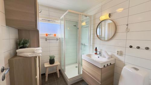 Koupelna v ubytování Villa Unstad - Surf Beach Lofoten