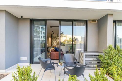 Posezení v ubytování Mvilo, Luxury Apartment, Ellipse Waterfall