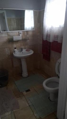 A bathroom at Tofoa 1