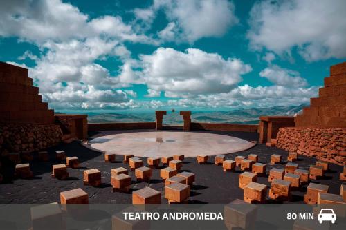a rendering of a amphitheater with a sky background at !!! IDROMASSAGGIO !!! - Love Suite in Sciacca