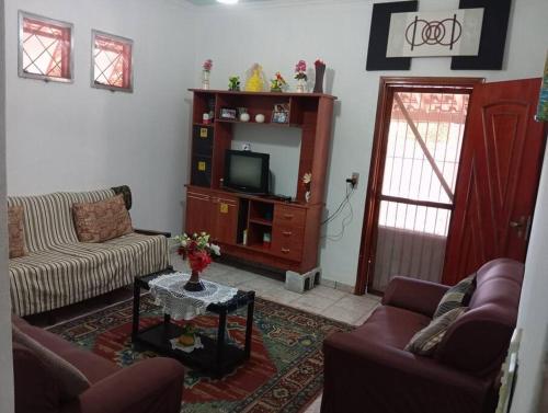 Ruang duduk di Rancho dos Tantãs