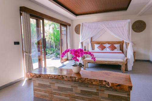 Un ou plusieurs lits dans un hébergement de l'établissement 2 Seasons : Villa Moon - Luxury with private pool