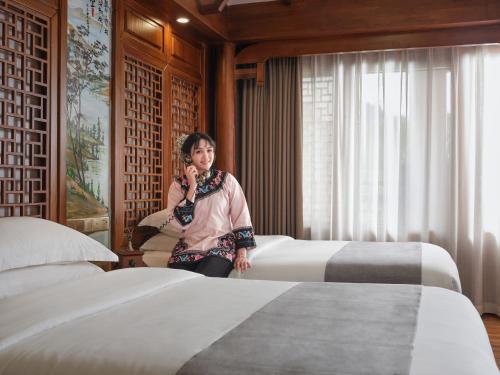Lee's Boutique Resortにあるベッド