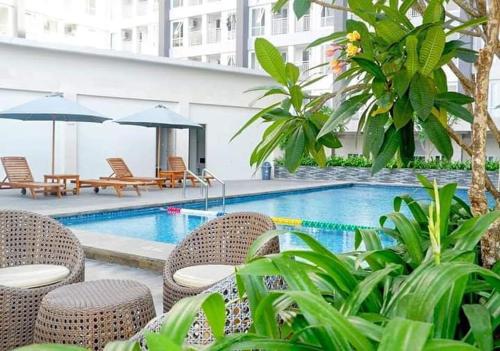Πισίνα στο ή κοντά στο Agrippina Rooms T a m a n Melati Apartement near Malioboro