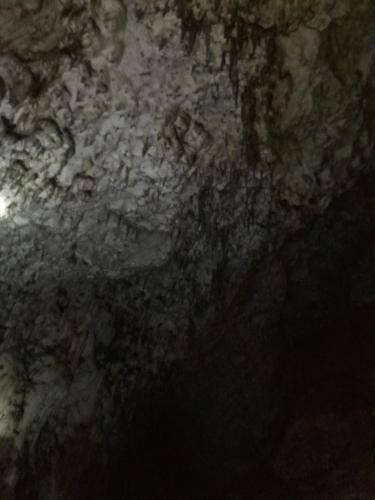 a close up of a stone wall in a cave at Etno meandri Uvca in Sjenica