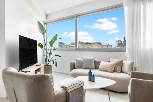 TV a/nebo společenská místnost v ubytování KG4 LUX Apartments