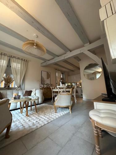 Χώρος καθιστικού στο Limoges Centre Appartement de Charme