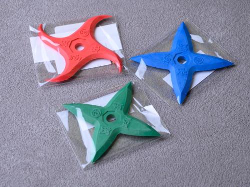 a group of four origami stars sitting on the floor at Iga Ueno City Hotel in Iga