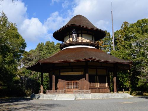 a pavilion with a tower on top of it at Iga Ueno City Hotel in Iga