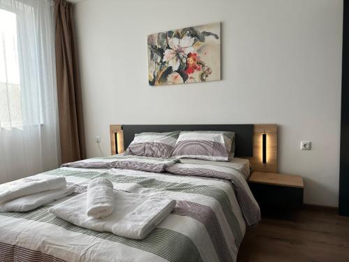Postel nebo postele na pokoji v ubytování Apartment Valmart City Park