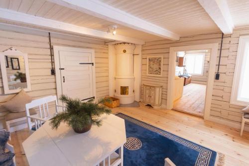 En eller flere senge i et værelse på Öravattnet Country House