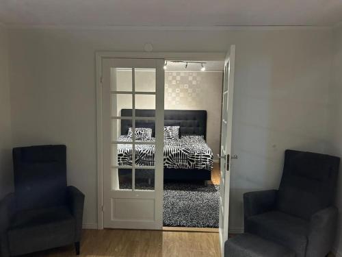 Ένα ή περισσότερα κρεβάτια σε δωμάτιο στο Luxury Villa in a Peaceful Area