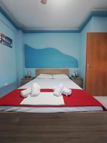 Postel nebo postele na pokoji v ubytování INFINITY Center Apartment