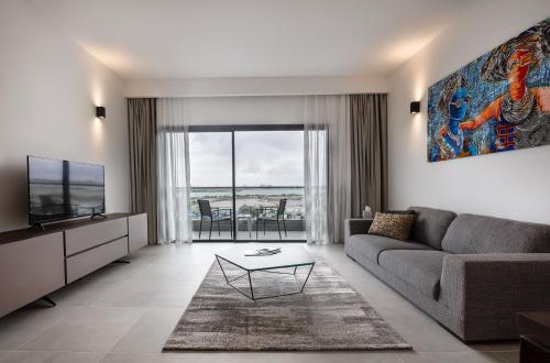 Zona d'estar a La Scala AppartHotel Abidjan