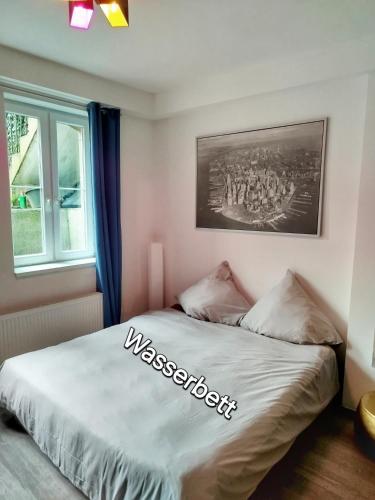 Katil atau katil-katil dalam bilik di Apartment am Zoo