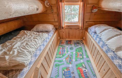 Katil atau katil-katil dalam bilik di Beautiful Home In Svingvoll With Sauna