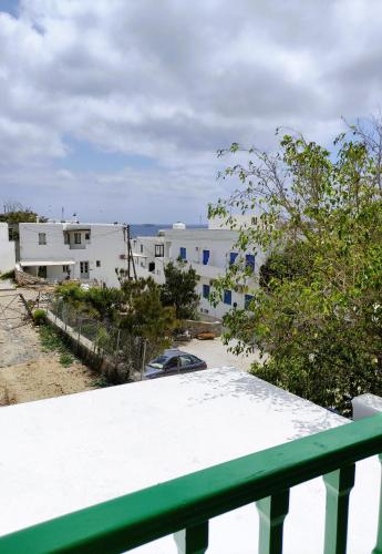 a view from the balcony of a building at Paradise Garden Paros in Piso Livadi