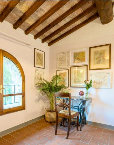 Χώρος καθιστικού στο LE FONTI di SAN GIMIGNANO ROOM