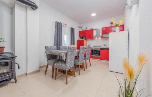 Η κουζίνα ή μικρή κουζίνα στο Pet Friendly Home In Banjevci With Wifi