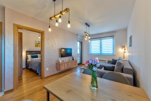 Ένα ή περισσότερα κρεβάτια σε δωμάτιο στο Fantasy apartment Zlatibor