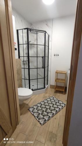 Ένα μπάνιο στο Nowy Domek z jacuzzi