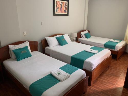 Cama o camas de una habitación en Hotel sueño Tropical