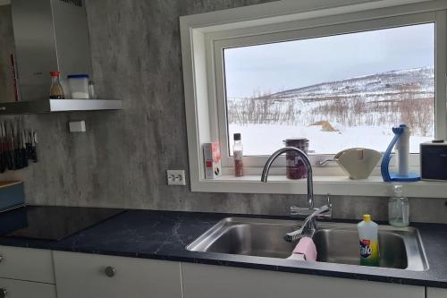 Dapur atau dapur kecil di Feriehuset Holmen