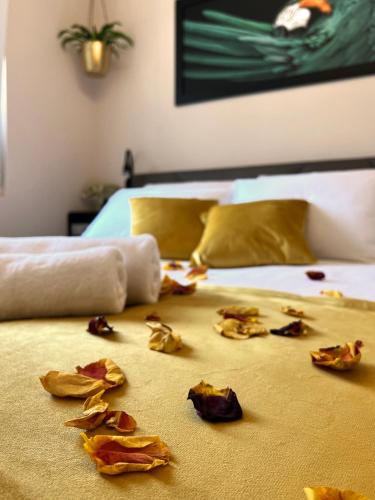Postel nebo postele na pokoji v ubytování JUNGLE Wellness Apartment