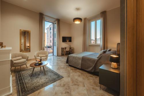 Posezení v ubytování Lifestyle and Suites