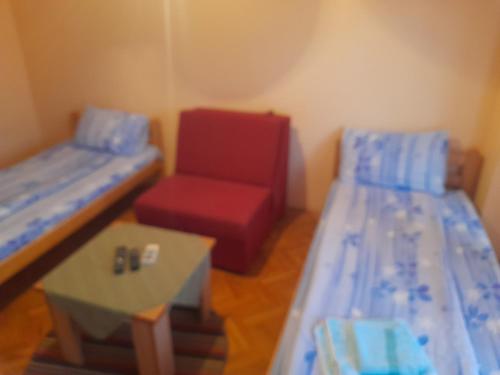 Postel nebo postele na pokoji v ubytování Guest house Mirijevski Konak