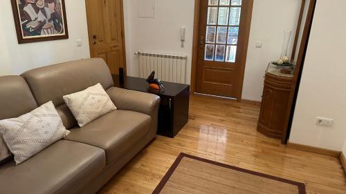 Ruang duduk di Appartement tout confort à valpaços