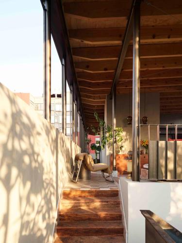 Ein Balkon oder eine Terrasse in der Unterkunft Hotel Dama