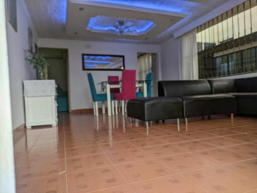 Ruang duduk di Apartaestudio la vaca