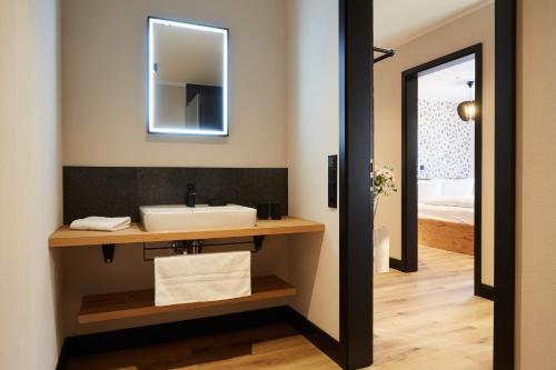 Et badeværelse på Binnendiek Haus 2 Apartment 4