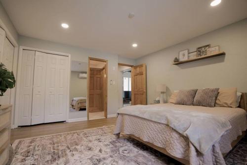 a bedroom with a large bed in a room at The Edamame House in Nazareth