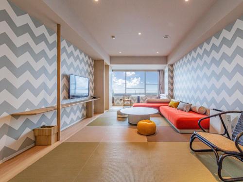 Posezení v ubytování Kamenoi Hotel Tsukubasan