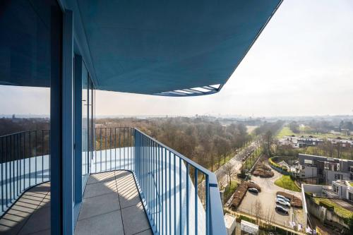 a view from the balcony of a building at voco Brussels City North by IHG in Vilvoorde