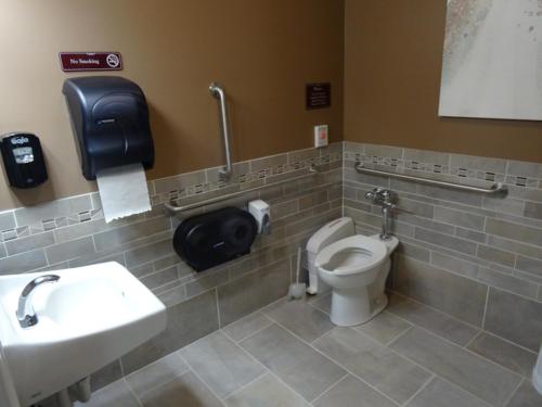 a bathroom with a toilet and a sink at Hotel Creastview Inn New Delhi At International Airport in New Delhi