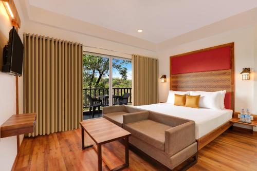 Voodi või voodid majutusasutuse Keys Lite by Lemon Tree Hotels Sylvan, Dapoli toas