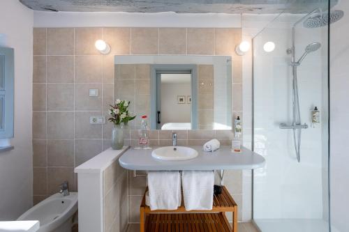A bathroom at Casona Las Cinco Calderas