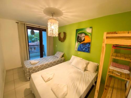 Postel nebo postele na pokoji v ubytování Casa Macao Pipa