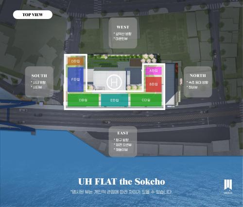 The floor plan of UH FLAT The Sokcho