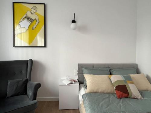 O zonă de relaxare la Apartament Garnizon