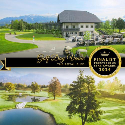 a rendering of a golfery day course with a house at Aparthouse Jana Breg in Žirovnica