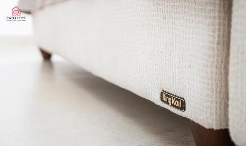 a close up of a mattress with a label on it at Luxury apartments' in Netanya in Netanya