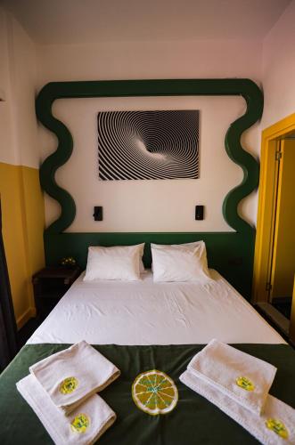 Katil atau katil-katil dalam bilik di Limon Inn Hotel, Taşucu