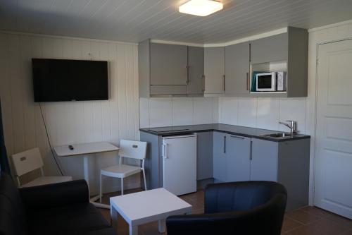 Virtuvė arba virtuvėlė apgyvendinimo įstaigoje Orkla Camping