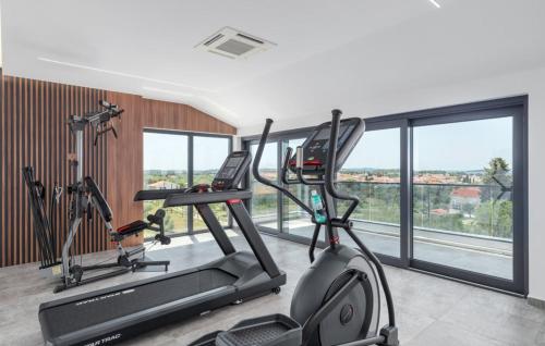 Fitness centrum a/nebo fitness zařízení v ubytování Villa Bellatrix in Fažana with beach front and sea view
